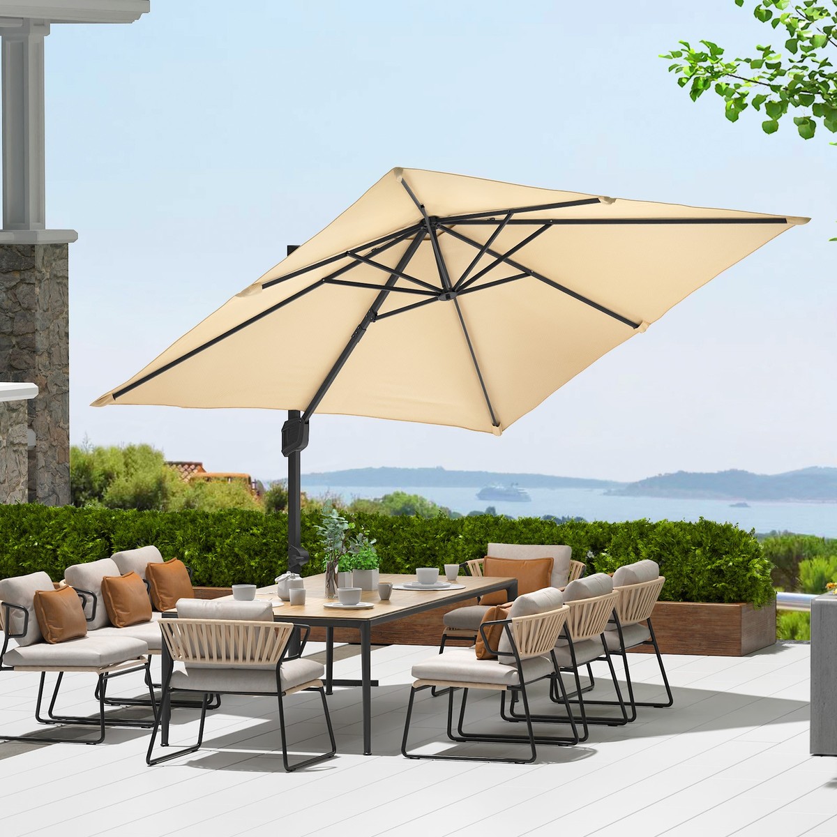 50 off riteaid patio umbrellas UV50+ Cantilever Umbrella