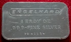 1980 Engelhard Industries Commercial Bar 1 Troy oz .999 Fine Silver S/N-PD 41134