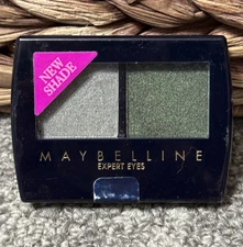 Maybelline Expert Eyes Eye Shadow Duo GREEN GLAM ~Discontinued ,Rare.