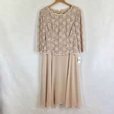 Alex Evenings Formal Dress Mother Of The Bride Cocktail Holiday Mature NWT 14
