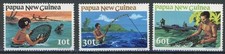 Papua New Guinea 1981 : Fishing - Good Set Very Fine MNH Stamps