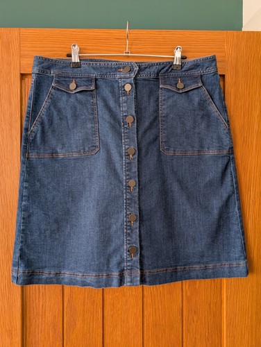 Gerard Darel Paris A Line Denim Skirt Size 46, UK 16? Classic design