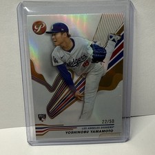 2024 Topps Pristine Base YOSHINOBU YAMAMOTO RC  - Dodgers GOLD REFRACTOR /50