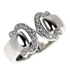 Cartier K18WG Diamond Ring 2C Boucluse 51 - A...