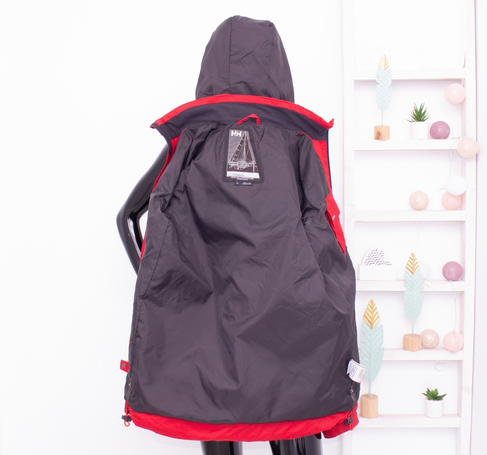 Helly Hansen Jacket Hooded Sailing Red OffShore H… - image 7