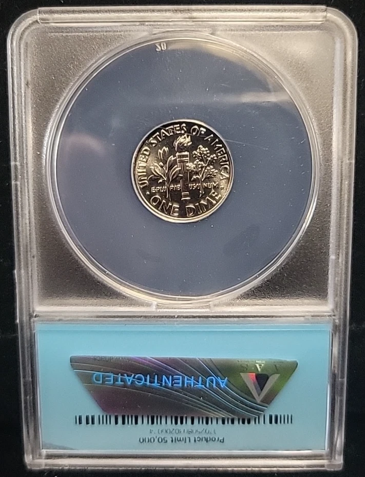 2019 D Roosevelt Dime 10c ANACS SP69 PL | Explore Discover First Day Issue FDOI - Image 3 of 4