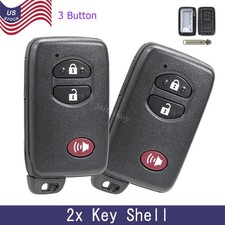 2 Replacement For 2010-2015 Toyota Prius Smart Remote Car Key Shell Fob Hyq14acx 2 Replacement For 2010-2015 Toyota Prius Smart Remote Car Key Shell Fob Hyq14acx