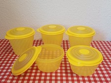 Tupperware * Bungee * 2 x 500 ml + 3 x 800 ml * Schüssel mit Deckel * gelb #1