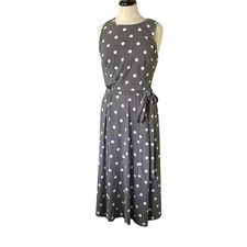 Ralph Lauren** Pretty Woman meets Derby Day!!  Gray and ivory tank midi dress.