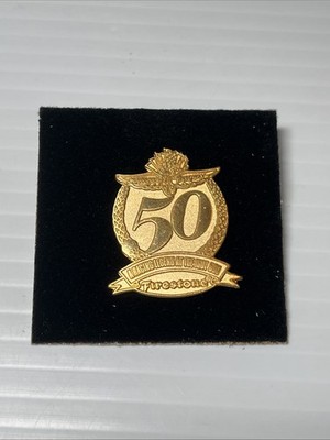 Beautiful Firestone 50th Indy 500 A Legend At Indy Anniversary Pin New