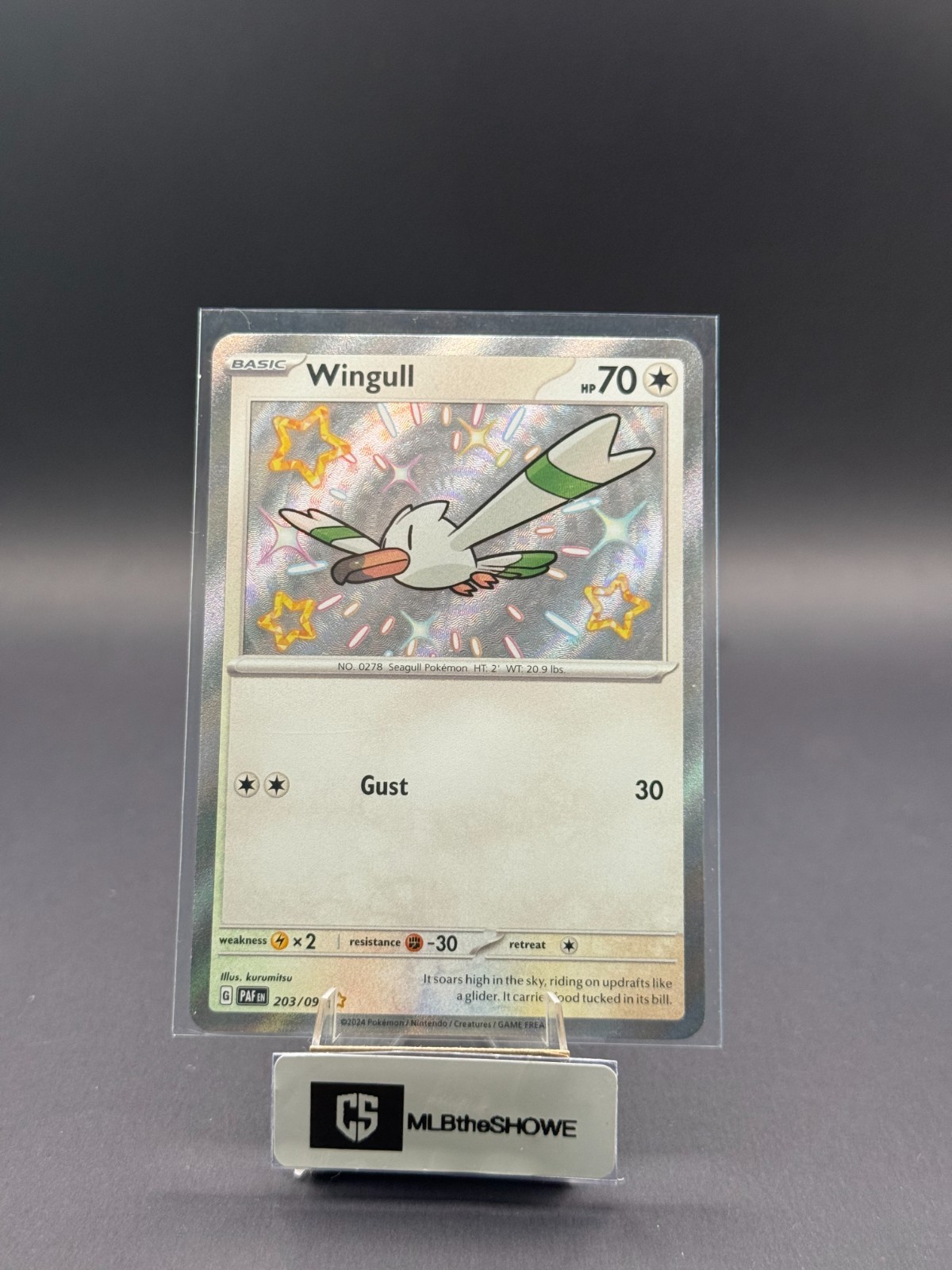 Wingull Pokemon Paldean Fates 203/091 Near Mint
