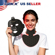 Red Light Therapy Mask 7-Color LED Face and Neck Light Therapy with 850nm NIR