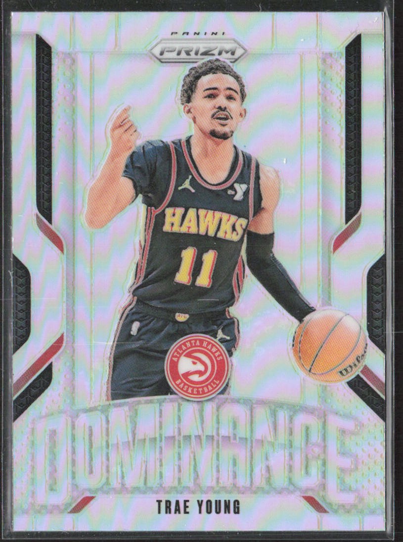2024-25 Panini Prizm #20 Trae Young Dominance Prizms Silver