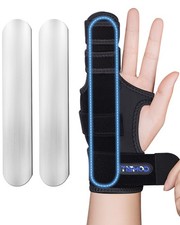 Finger Splint Brace,Supports Small/Medium, Black