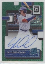 2022 Panini Donruss Optic Green Mojo Prizm 82/88 Greg Deichmann Auto 0xh5
