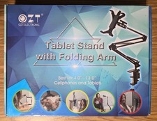 Tablet Phone Stand Holder, Adjustable Foldable Arm 360  Desk Mount 4" - 13"
