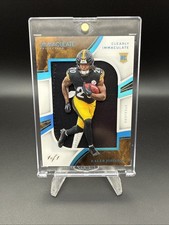 2025 Panini Immaculate Kaleb Johnson Clearly Rookie Platinum Nike Swoosh 1/1