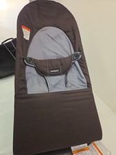 BabyBjorn Bouncer Black Gray - Reversible Cover - With Travel Bag
