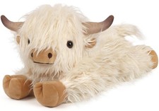 Highland Cow Stuffed Animals, Microwavable Stuffed Animal Adorable Fluffy Hig...