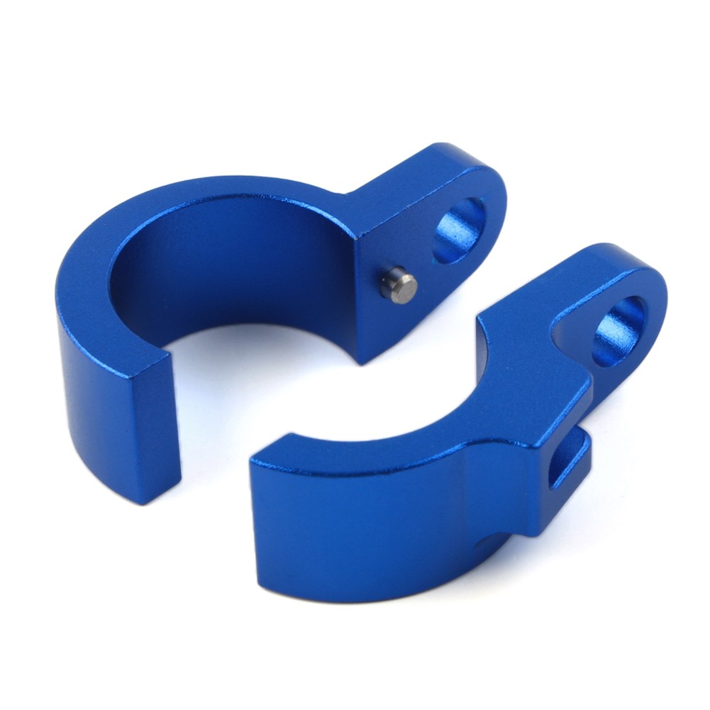 Fit HONDA CR80R CR85R CR125R CR250R CR500R Blue CNC Front Brake Line Hose Clamp