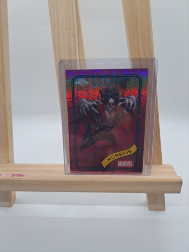 2025 Topps Chrome Marvel - Morbius Blue & Red Spider Web /62 SP - SICK CARD - Picture 2 of 5
