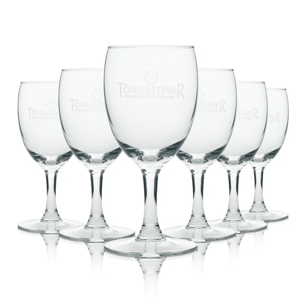 6X TöNissteiner Wasser Glas Kelch 19Cl Rastal Gastro Trink Saft GläSer Becher-image