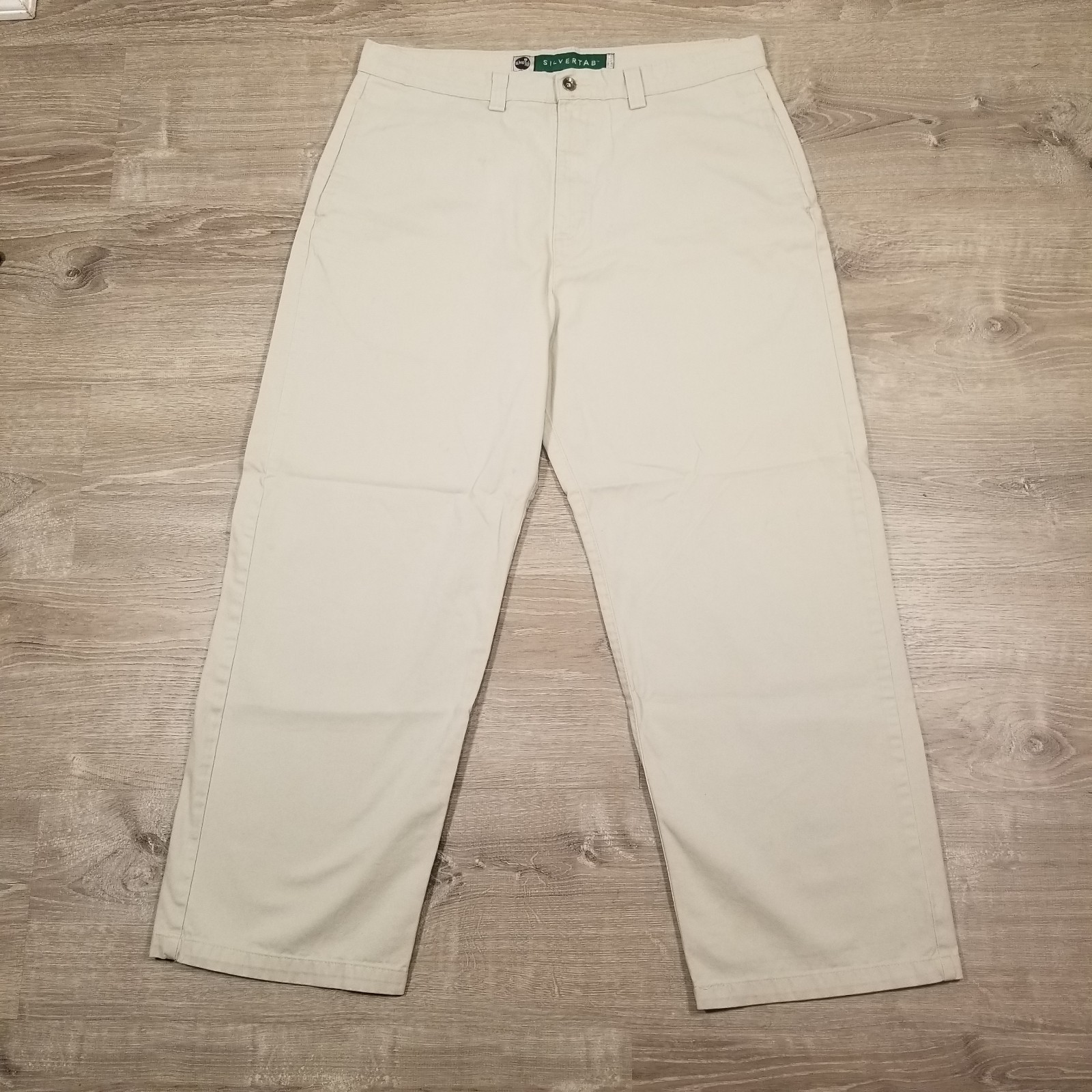 Levis VTG Silver Tab Khaki Pants 90s Baggy Loose Fit Utility Skater Men’s 36x30