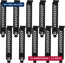 10 PCS PCI Slot Cover, Vented Slot Covers for Computer Cases, Dust Filter Bracke