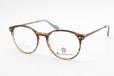 NEW BEN SHERMAN FITZROY C02 BROWN HORN AUTHENTIC EYEGLASSES 50-18