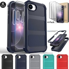 For iPhone 17e Phone Case Shockproof Rugged Hybrid Hard Cover / Screen Protector