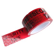 1 Roll Total Transfer Tamper Evident Security Packing Tape Red 2 Inch x 55 Yds