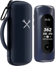 Golf GPS Case for Player+ Speaker - Hard Carrying Case with Carabiner Clip (Navy