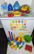 Preschool Bundle VTech Baby Laptop  Learn  Discover Driver  Mega Blocks Beach