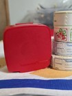 5 Vintage Tupperware Label Dispenser with 9 Roll of labels (one sealed) - Red — photo 7