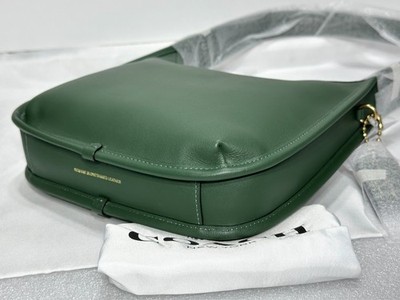 Coach Curve Zip Glovetanned Leather Bag Hunter Green CAF11 NWT | eBay