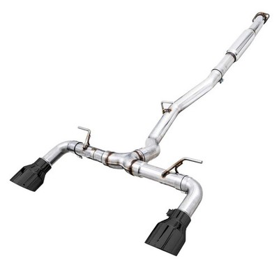 AWE Tuning  Catback Track Exhaust, Black Tips, for Toyota 86/GR86, Subaru BRZ