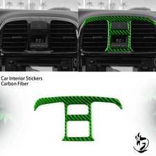 Green Carbon Fiber Center Console Air Vent Outlet Cover For Hyundai Sonata 02-05 Green Carbon Fiber Center Console Air Vent Outlet Cover For Hyundai Sonata 02-05