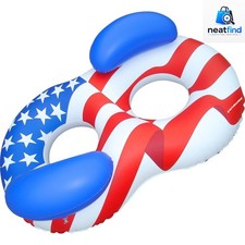 Interactive Inflatable Lounge Float with Dual Backrests Perfect for Friends