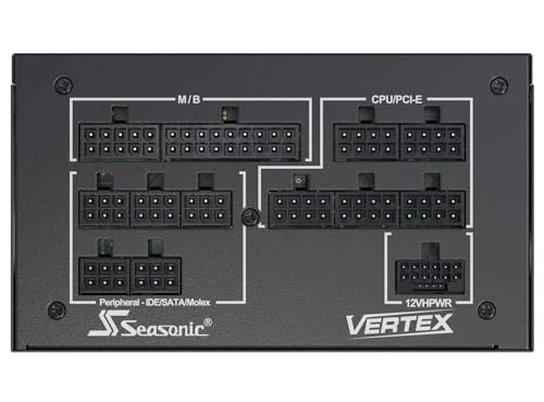 SEASONIC VERTEX PX-1200 1200W PLATINUM FULLY MODULAR ATX 3.0 POWER SUPPLY UNIT - Image 4 of 4