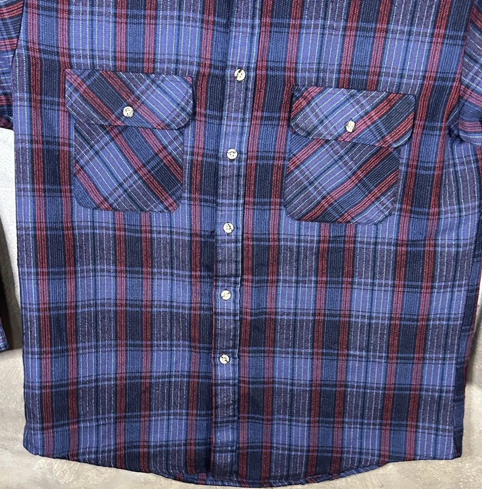 Northwest Territory Flannel Shirt Large Plaid Vintage 90s Button Up EUC - Image 2 of 4