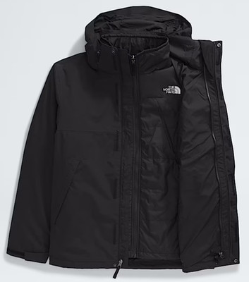 Mens The North Face Monte Bre (Lonepeak) 3 in 1 Tri Climate Hooded Jacket Black