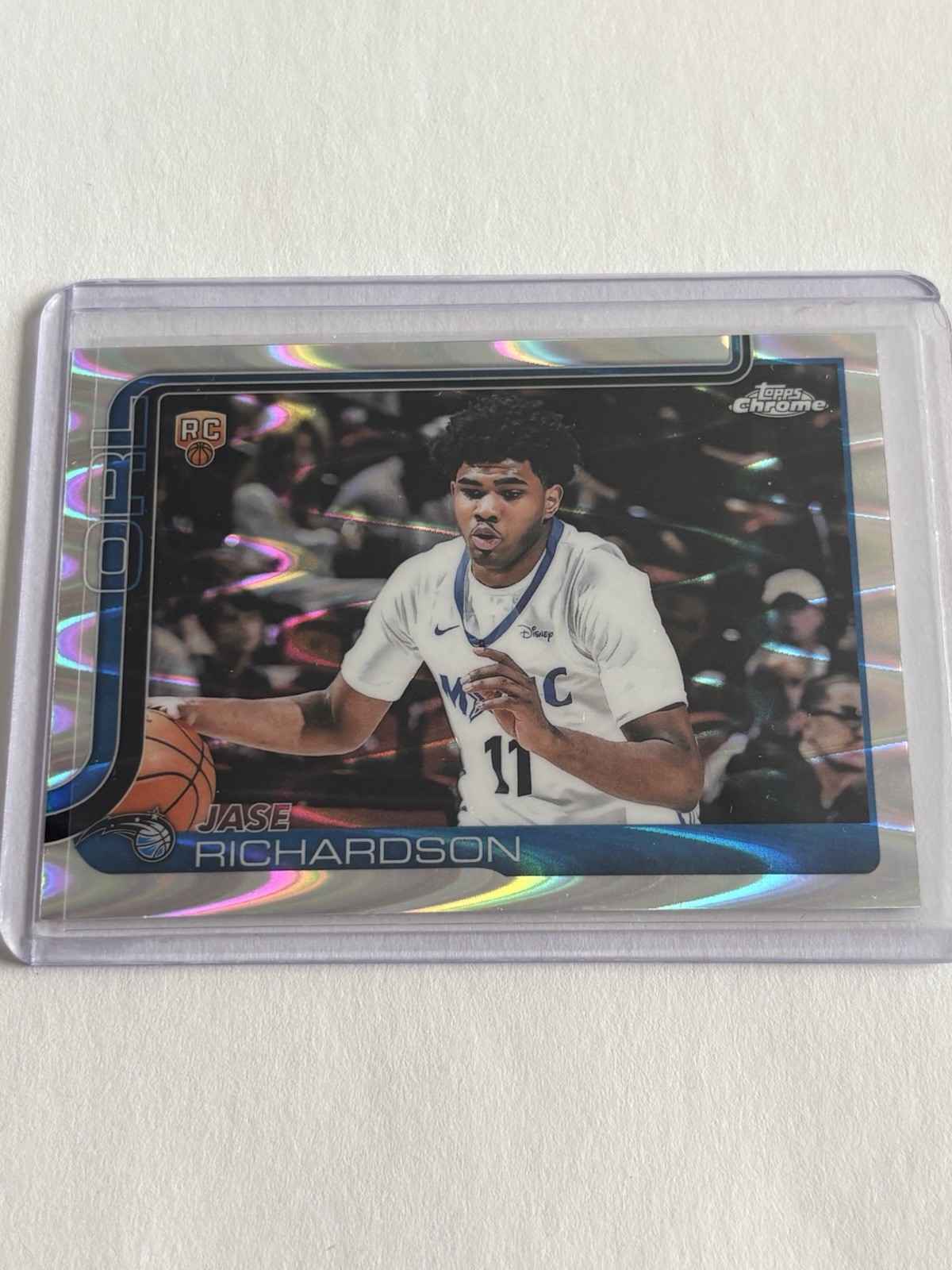 2025-26 Topps Chrome NBA Jase Richardson RC Wave Refractor #275 Magic