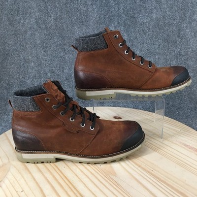Keen The Slater II Waterproof Boots Mens 12 M Ankle Bootie Lace Up Comfort Brown
