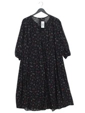 Uniqlo A-Line Midi Dress S in Black