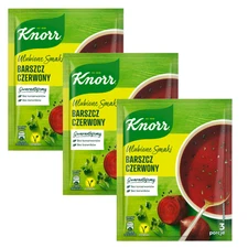 KNORR Barszcz Czerwony RED BORSCHT instant red beet soup -3pc. FREE SHIPPING