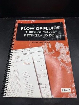 Flow Of Fluids Through Valves, Fittings, And Pipes Technical Paper No. 410
