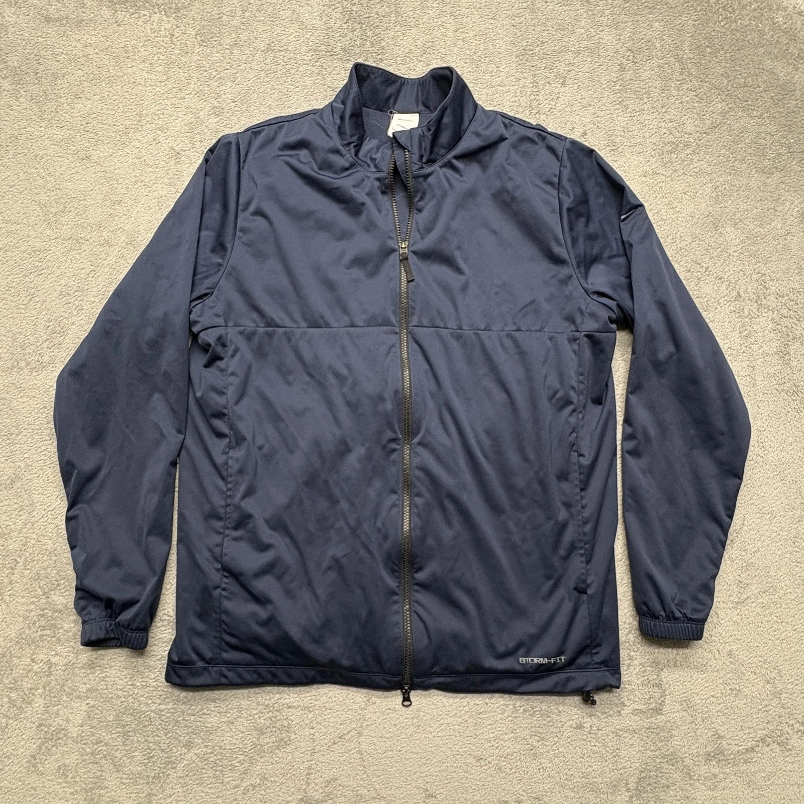 Nike Storm-FIT Jacket Mens Large Navy Blue Full Zip Windbreaker DA2867-451