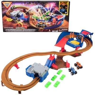 Supercharge Speedway with Light-Up Track and Monster Trucks