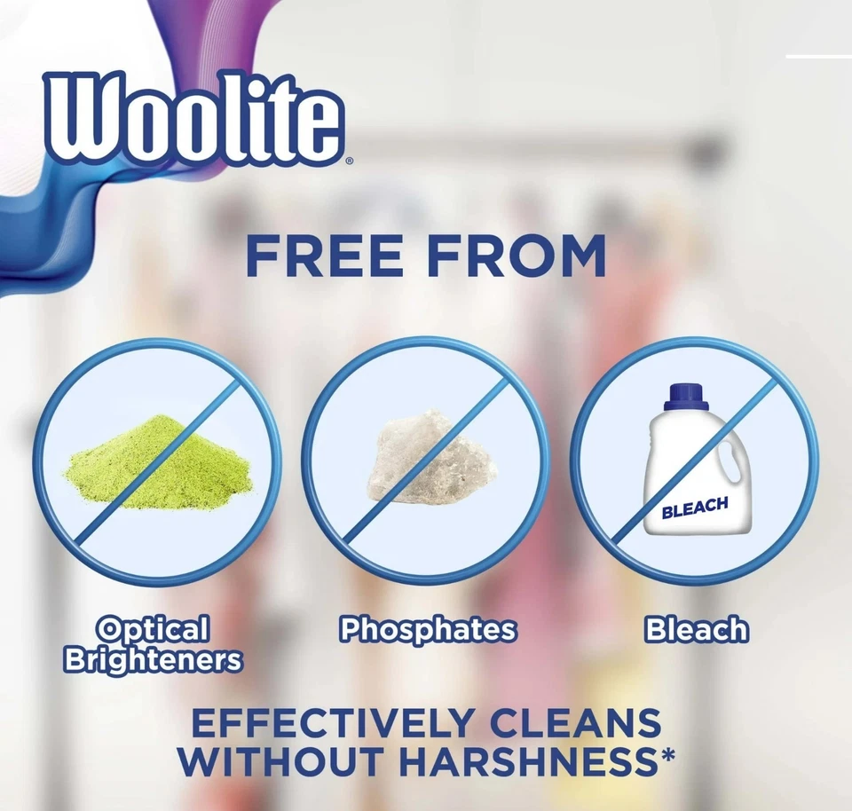 Detergente líquido para ropa Woolite Darks Defense, 100 fl oz, suficiente para 66 cargas Foto 3 de 4