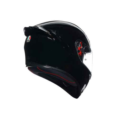 Casco Moto Integrale AGV K1 S AGV E2206 BLACK Nero Lucido Mono - Foto 6 di 6